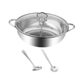thumbnail image 1 of tamizeot Divided Hot Pots Hot Pot With Divider Shabu Shabu Pot Fast Conduction Kitchenware With Warm Keeping Properties, 1 of 6