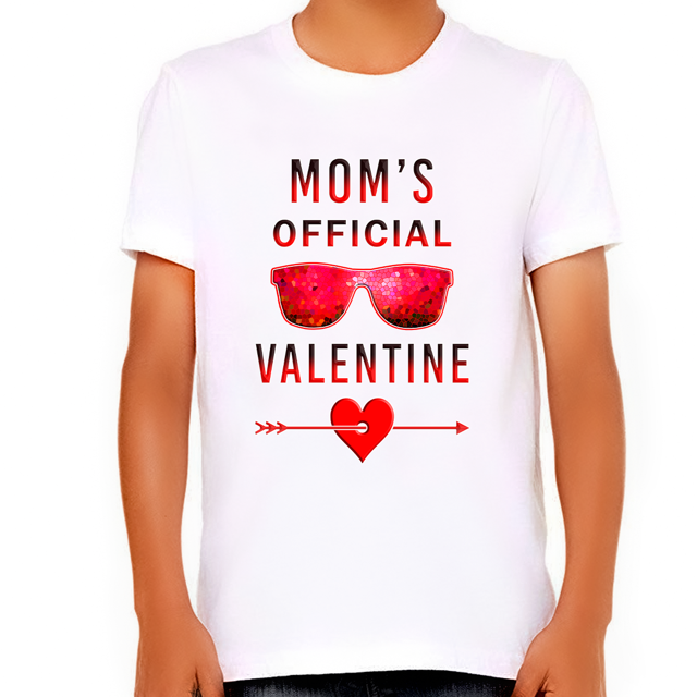 Chemise de la Saint-Valentin pour Garçons - Mom's Official Valentine