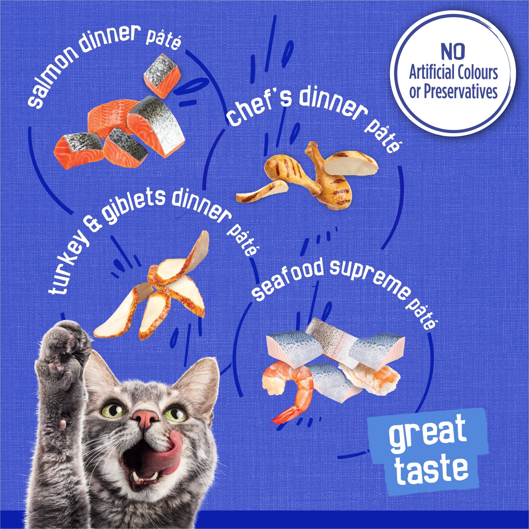 Friskies Pâté Les grands favoris Super-Emballage Nourriture humide pour Chats
