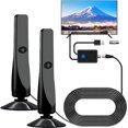 thumbnail image 1 of Antenne TV Wave Max 2025, Antenne TV Wave Max Pro 2025, Antenne Numérique Améliorée pour Télé Intelligente Intérieure, Antennes HD à Longue Portée pour Télévision, Prise à Ventouse, Branchez et Utilisez (2 Pcs), 1 of 8