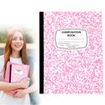 thumbnail image 2 of ZTTD 1 Pack Composition Notebook Wide Ruled Bulk, 200 Pages (100 Sheets), 9-3/4 x 7-1/2", Hard Cover Wide Ruled Notebook Bulk, Marble Composition Notebooks, Bulk S-chool Notebooks, 2 of 9