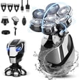 thumbnail image 1 of 7D Head Shaver for Bald Men, Upgrade 5-in-1 Head Electric Razor for Men, Men's Grooming Kit, Anti-Pinch, Cordless, Floating Cutter Head, USB Rechargeable Waterproof Rotary Fast Shaver, Wet/Dry Shave, 1 of 5