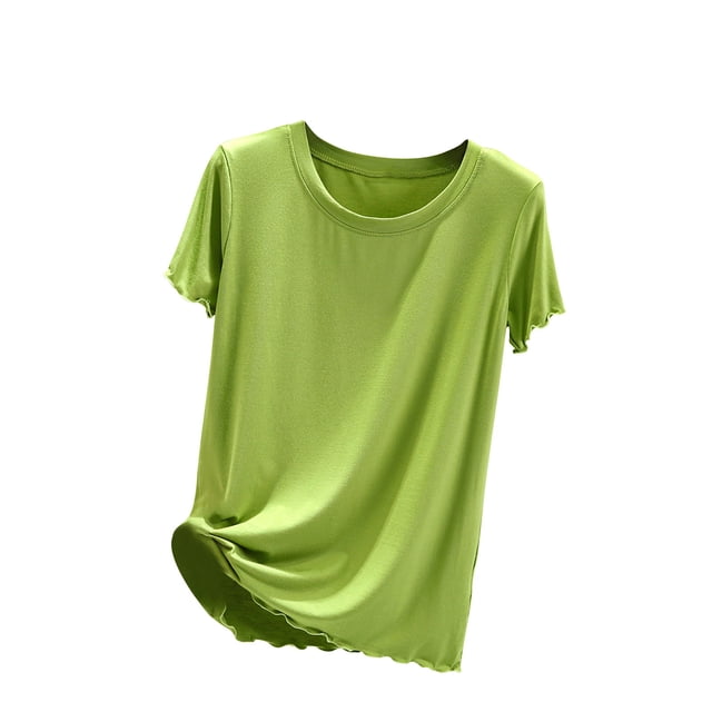 Birdeem T-Shirt Décontracté pour Femme, Mince, Coupe Fly, Doux et Bas, Ajusté, Manches Courtes, Col Rond, Haut/chemise