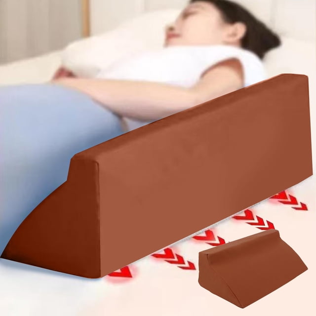 Chmadoxn Pillow Bed-Rest Support Pillow For Elderly Patient Turning Pillow Separation Triangular Pillow Nursing R-Shaped Pillow Foam Back Cushion