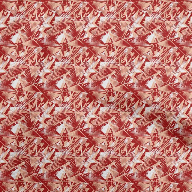 oneOone Viscose Jersey Red Fabric Abstracts Sewing Craft Projects Fabric Prints By Yard 60 Inch Wide