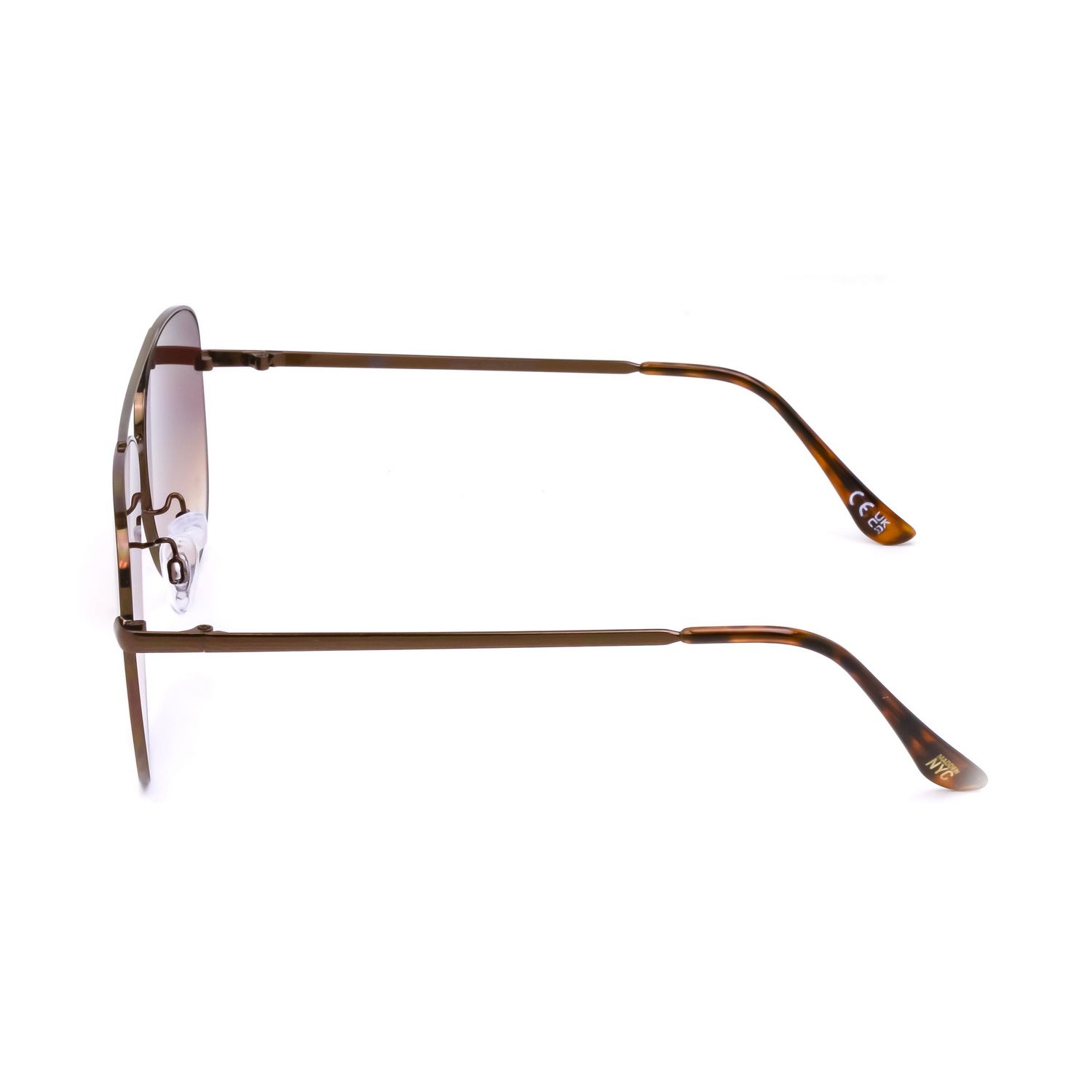 Lunettes de soleil aviateur marron pour femmes Madden NYC