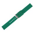 thumbnail image 3 of Uxcell Silicone Watch Band Quick Release Soft Rubber Watch Strap Dark Green/Silver 14mm, 3 of 7