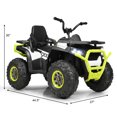thumbnail image 2 of Patiojoy 12V Kids Electric Ride On Car Toy 4-Wheeler ATV Quad with LED Lights White, 2 of 5