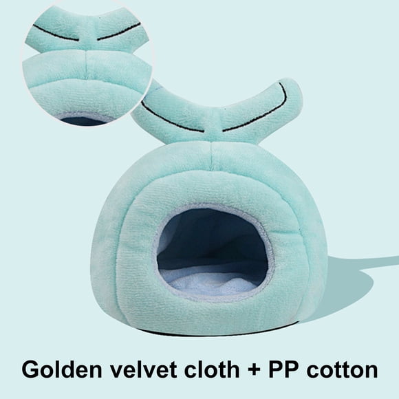 CBFFDC Maison pour Lapin Lavable Semi-Fermée Lit pour Hamster Forme Créative Ultra Doux Lavable avec Dessous Antidérapant Cachette pour Cochon d'Inde Lapin Fournitures pour Animaux