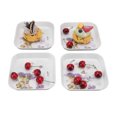 thumbnail image 2 of Snack Dish, 4pcs Fruit Snack Plate 5.9in Elegant  For School For Restaurant, 2 of 8