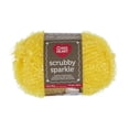 thumbnail image 1 of Red Heart® Scrubby Sparkle™ Fil de polyester peigné n° 4 (moyen), citron, 85 g, 174 yards, 1 of 6