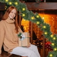 thumbnail image 4 of Simulation Of Green Plants Vines Christmas Fireplace Wall Decorations Needles Vines Dining Table Decorations, 4 of 8