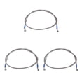 thumbnail image 4 of VONKY Motorcycle Brake Oil Hose Line Pipe Fitting Stainless Braided Steel Silver 200cm 3Set, 4 of 6