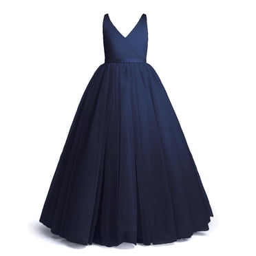 AAMILIFE Robe Longue de Princesse pour Filles, Vêtements de Cérémonie pour Fille, Vêtements de Soirée pour Enfants, Vestidos, Robes de Demoiselles d'Honneur pour Mariages