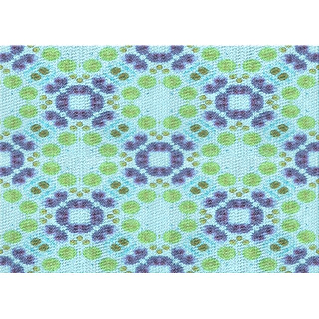 Ahgly Company Machine Washable Indoor Rectangle Transitional Aquamarine Green Area Rugs, 5' x 7'