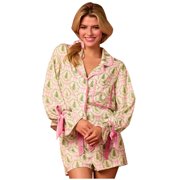 GDREDA Ladies Pyjama Set Women's Christmas Themed Long Sleeve Pajama Set Cozy Loungewear Bottoms And Top Women Pajama Sets pyjamas Green,XXL
