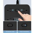 thumbnail image 2 of 16-in-1 Power Strip with Switch & Surge Protection, 16 in 1 Surge Protector, Flat Plug Power Strip Surges Protector, 16 Ac Outlets, 3 USB & 2 Type-C Ports, Time Display for Home,Office (#a-black-10ft), 2 of 7
