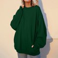thumbnail image 1 of 2023 Chandail en Molleton Mode pour Femmes 50 % de Réduction Liquidation Mode Décontractée Manches Longues Dames Ample Poche Long Chandails en Molleton Sans Capuche Hauts Blouse, 1 of 7