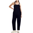 thumbnail image 1 of HBFAGFB Combinaison Femme Mode Décontractée Salopette Ample Pantalon Léger Bleu Taille P, 1 of 4
