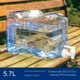 thumbnail image 1 of 3-7.5L Reusable Bottle Plastic Drink and Water Dispenser Refrigerator Water Tank, 1 of 7