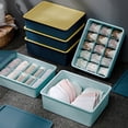 thumbnail image 2 of Ruiboury Compact And Efficient Underwear Organizer For Closet PP Organizer For Underwear Wide Applications Deep Blue 【10 Cells】, 2 of 6