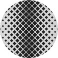 thumbnail image 1 of Ahgly Company Tapis d'Intérieur Ronds Transitionnels Gris Brun Lavables à la Machine, 7 Pieds Rond, 1 of 7