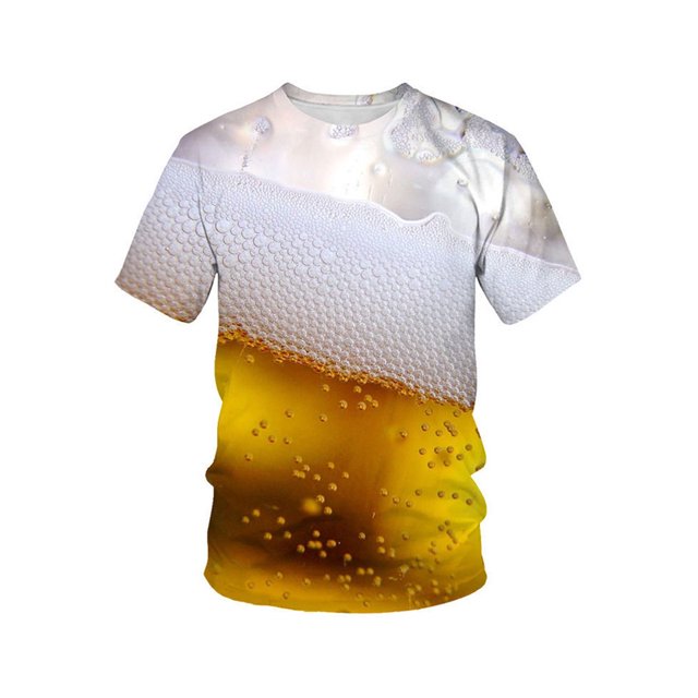 Innerwin Oktoberfest T-Shirt Col Rond Tee-Shirt de Vacances Manches Courtes Ample Été Tops Style-M XS