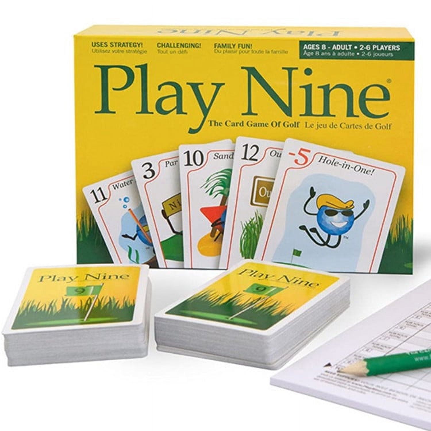Play Nine - The Card Game of Golf, Best Card Games for Families, Strategy Game for Couples, Fun Game Night Kids, Teens and Adults, The Perfect Golf Gift