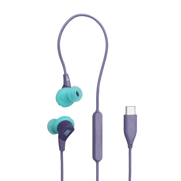 JBL Endurance Run 3 USB-C - USB-C Wired Sport Headphones Purple