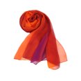 thumbnail image 2 of INSPIRE CHIC Women's Scarf Chiffon Silky Gradient Color Lightweight Long Wrap Shawl Orange Purple, 2 of 8