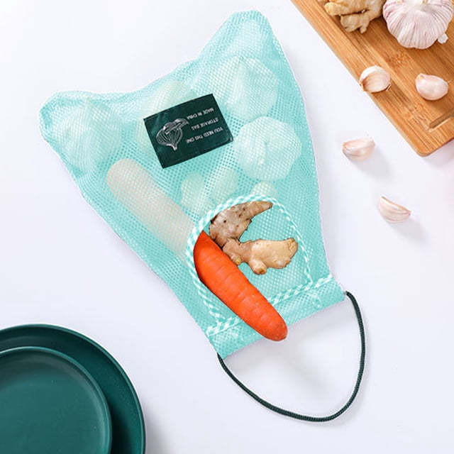 Meitianfacai Kitchen Fruit And Vegetable Storage Mesh Bag Household Multi-purpose Fruit Wall Hanging Bag Can Be Hung Storage Bag Mesh Storage Bag Hanging Storage Bag