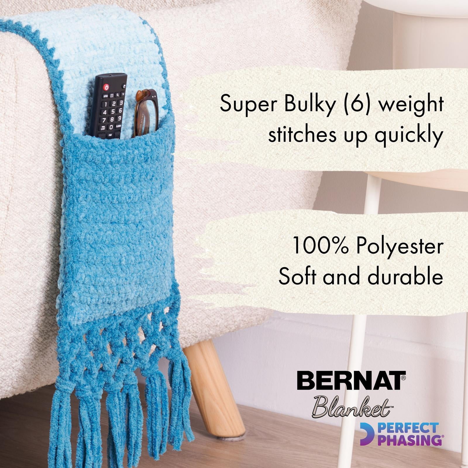 "Bernat® Fil de Phasage Parfait pour Couverture Polyester #6 Super Volumineux, 10,5 Oz/300 G, 220 Yards"