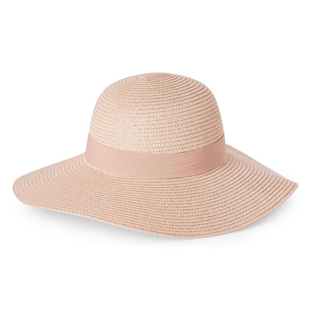 Time and Tru Women's Straw Panama Hat