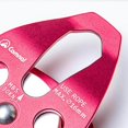 thumbnail image 1 of Climbing Pulley Rescuing Hauling Rigging Pulleys Micro Pulley 30KN rock climbing Pulley equipment tree Equip climbing pulley Red, 1 of 9