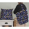 thumbnail image 5 of Soimoi Blue Georgette Viscose Fabric Colorful Butterfly Print Sewing Fabric Yard 42 Inch Wide, 5 of 5
