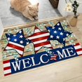 thumbnail image 3 of Door Mat Patriotic Doormat Entryway Rug Welcome Mat Doormat Coir Outdoor Independence Day Entrance Door Rugs Doormat Indoor Entrance Anti-Slip Mat Backing Perfect for Indoor and Outdoor Use, 3 of 9
