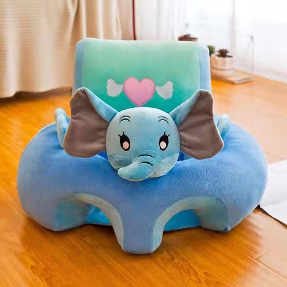 Jomeoic Sayelo Baby Chair Cute Animal Shaped Sofa Learning Seat Plush Support Seat