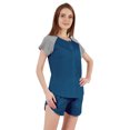thumbnail image 3 of Inkmeso Solid 2 Pc Nightwear Set For Women Raglan Sleeves Button-Down Top & Shorts Sleepwear-58, 3 of 7