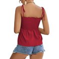 thumbnail image 4 of Birdeem T-Shirt à Bretelles pour Femmes, Sans Manches, Design Plissé, Mode Aguichant, Tops d'Été, 4 of 7