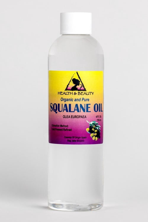 Squalane oil olive-derived anti-aging moisturizer cold press pure 4 oz