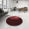 thumbnail image 4 of Ahgly Company Tapis d'Intérieur Rectangulaire Transitionnel Rouge Brique Feu Lavable à la Machine, 2 Pieds x 5 Pieds, 4 of 7