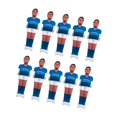 thumbnail image 2 of S SERENABLE 10 Pieces Foosball Men Set Soccer Table Mini Doll Table Football Men Blue White, 2 of 9