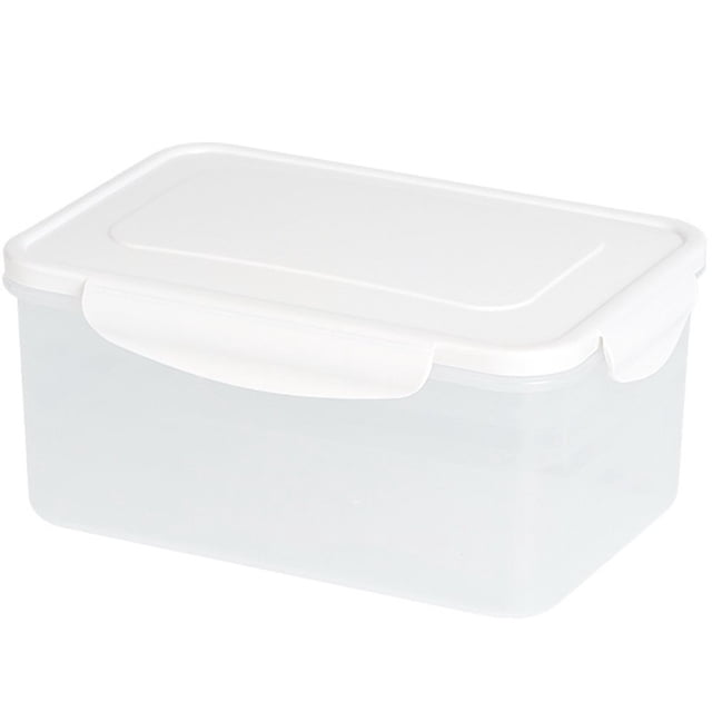 AMERTEER Airtight Food Storage Containers 4-Cup Rectangle Containers Freezer Storage Box Kitchen Cabinet Organizer Freezer to Microwave Oven Safe Food Storage Containers with Locking Lids
