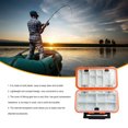 thumbnail image 1 of mmirethe Box Sealed Plastic Durable Reel Hooks Lure Baits Boxes Multifunctional Organizer Case BaitContainer Tools Equipment M Orange, 1 of 8