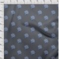 thumbnail image 3 of oneOone Georgette Viscose Fabric Leaves Block Decor Fabric Printed BTY 42 Inch Wide, 3 of 4