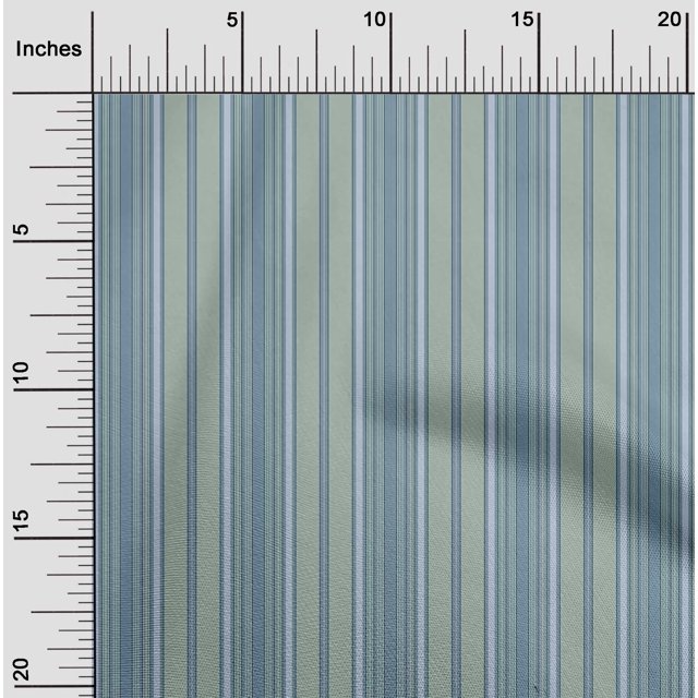 oneOone Georgette Viscose Fabric Multicolor Stripe Fabric Prints By Yard 42 Inch Wide