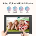 thumbnail image 3 of Cadre Photo Numérique WiFi 10.1 Pouces, Cadre Photo Électronique, Stockage 16 Go, Rotation Automatique, Écran Tactile IPS, Installation Facile et Partage de Photos et Vidéos via Application Gratuite Partout, 3 of 5