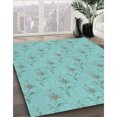 thumbnail image 3 of Ahgly Tapis Rectangulaire Lavable en Machine Intérieur Transitionnel Vert Écume de Mer, 2 Pieds x 3 Pieds, 3 of 7