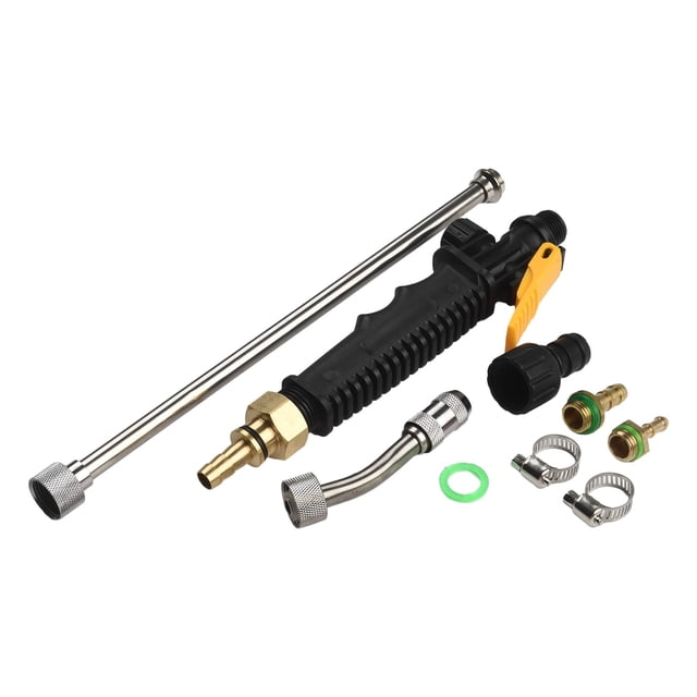 Copper Connector Adjustable Mist or Straight Spray 1/4 & 3/8 Brass Barb Sprayer Wand with Lockable Switch Handle