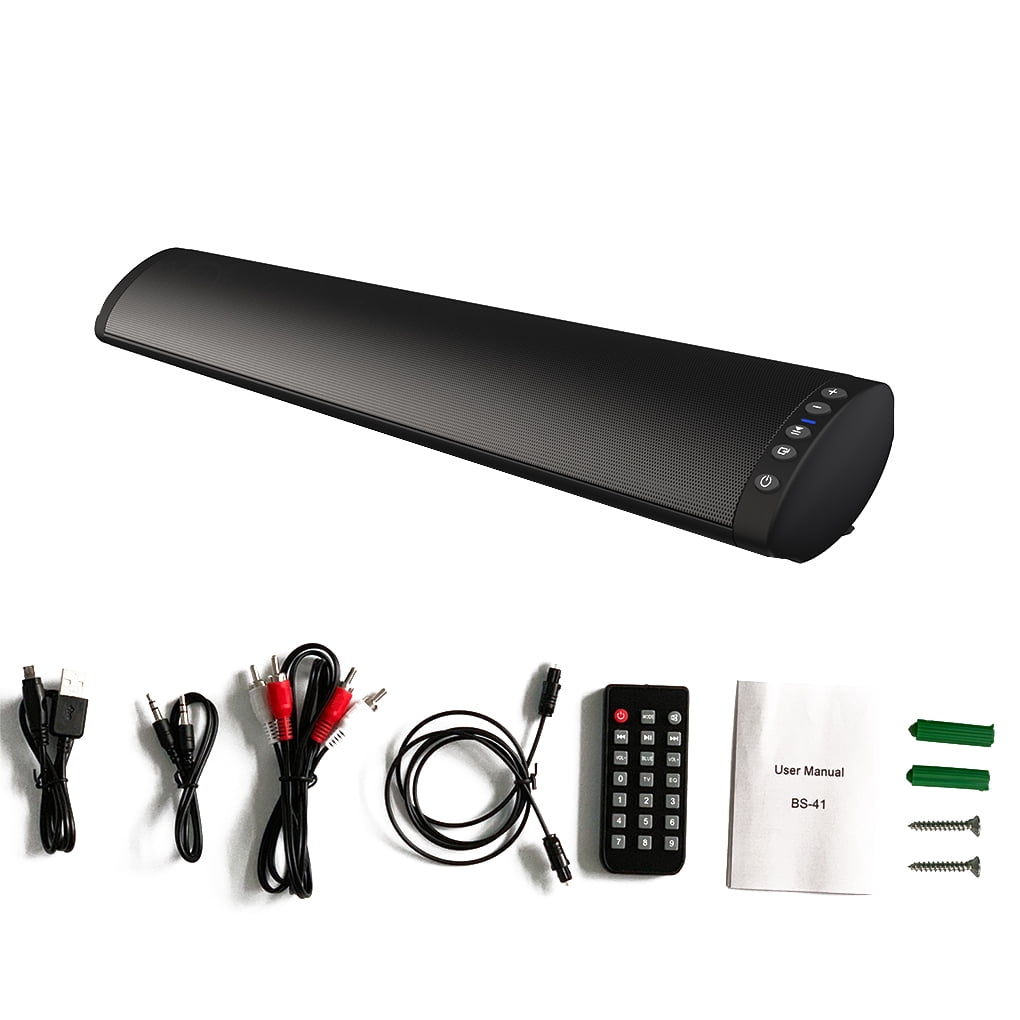 crativent TV Sound Bar PC Gaming Bluetooth 5.0 Channel Soundbar 3D Surround Audio Speaker